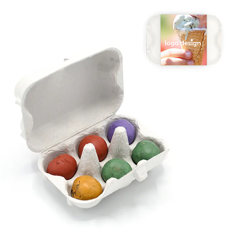 Egg box with 6 seed bombs